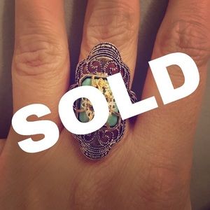 Silver European Insect Ring